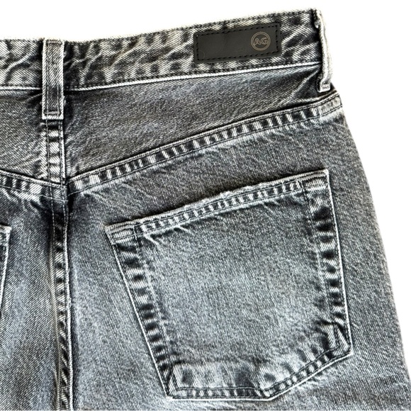 AG Mari High-Rise Slim Straight Jeans 26 Distortion Black Y2K Grunge 90s Denim - Picture 4 of 10